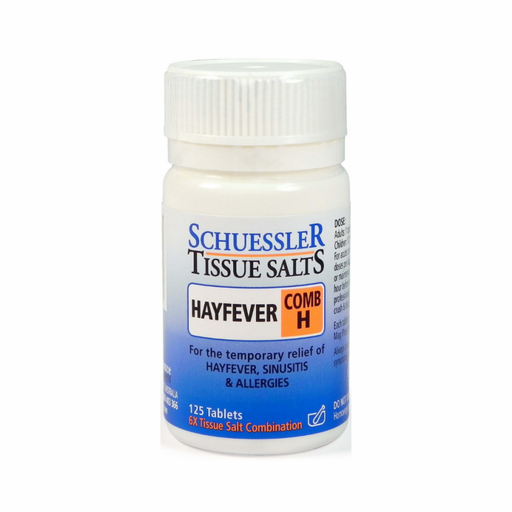 Schuessler Tissue Salts Comb H - HAYFEVER - 125tabs - The Health Shop