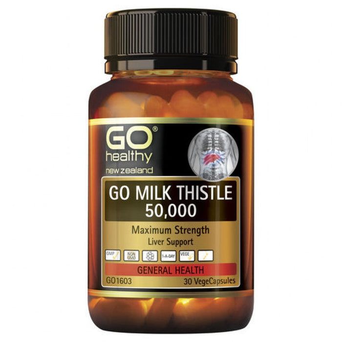 GO Healthy Milk Thistle 50,000mg 30vcaps