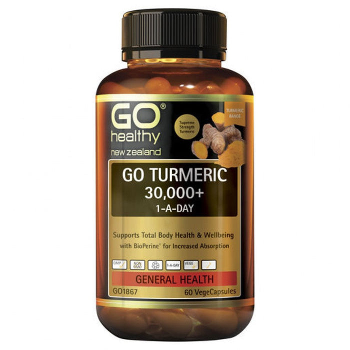 GO Healthy Turmeric 30,000+ 1-A-Day 60vcaps