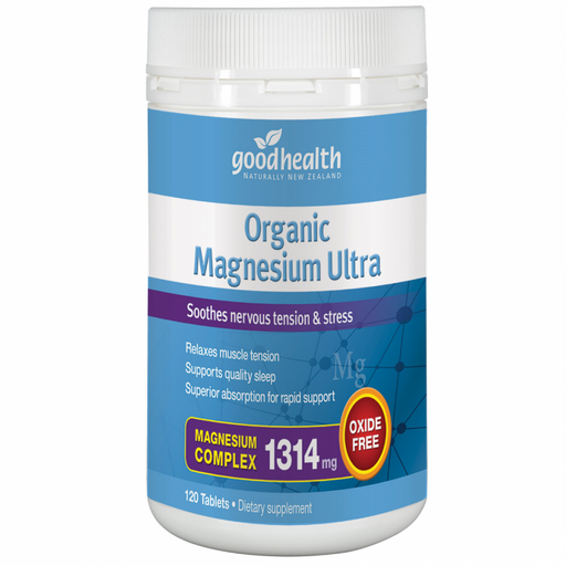 Goodhealth Organic Magnesium Ultra 120tabs - The Health Shop