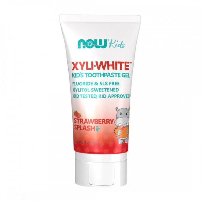 NOW Xyliwhite Kid's Toothpaste Gel, Strawberry Splash 85g