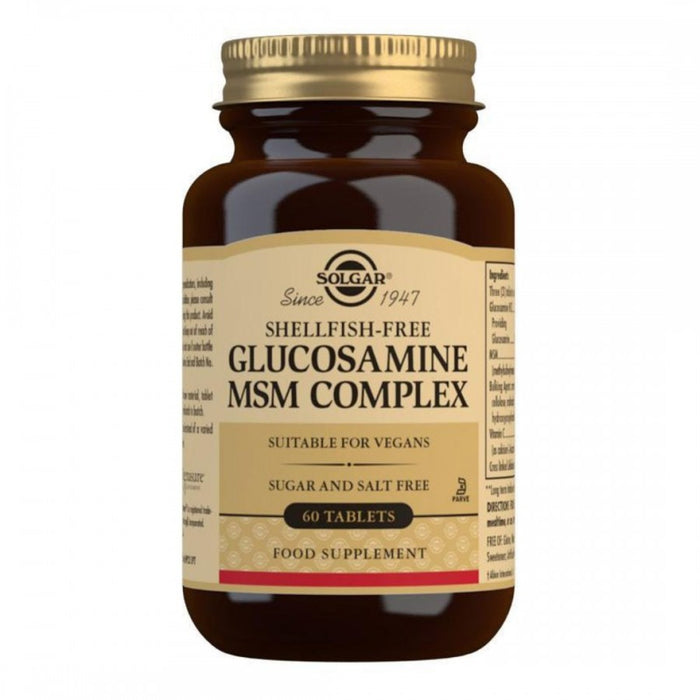 Solgar Shellfish-Free Glucosamine MSM Complex 60tabs