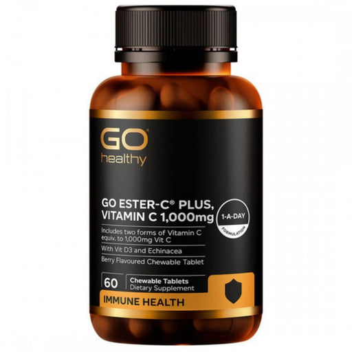 GO Healthy Ester-C Plus, Vitamin C 1,000mg 60 chewable tabs