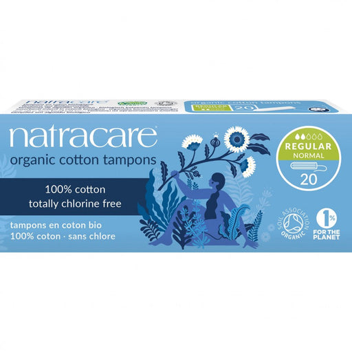 Natracare Certified Organic Cotton Tampons, Regular x 20 - The Health Shop