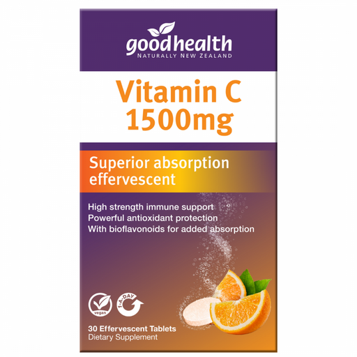 Goodhealth Vitamin C 1500mg 30 effervescent tablets - The Health Shop