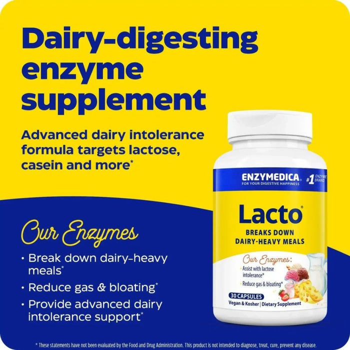 ENZYMEDICA Lacto 30 capsules