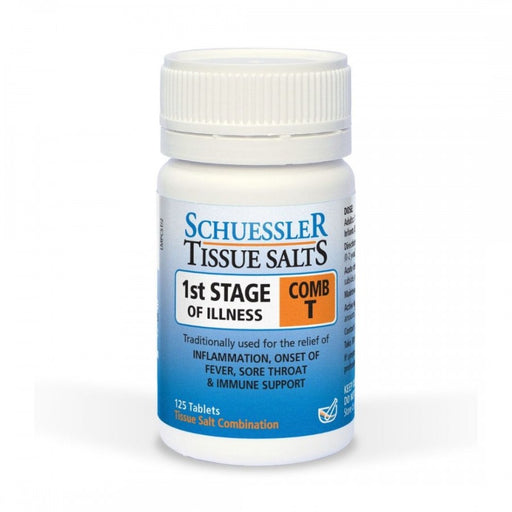 Schuessler Tissue Salts Comb T - FIRST STAGE OF ILLNESS - 125tabs