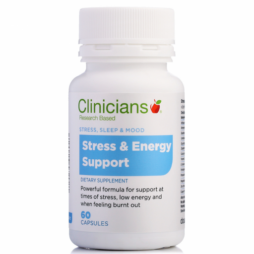 Clinicians Stress & Energy Support 60caps - The Health Shop