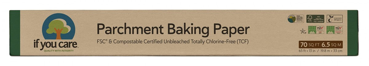 if you care Parchment Baking Paper - Compostable, Unbleached & Chlorine Free - The Health Shop