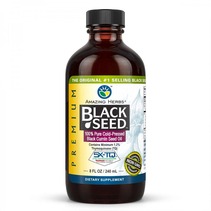 Amazing Herbs PREMIUM Black Seed Oil 240ml - The Health Shop