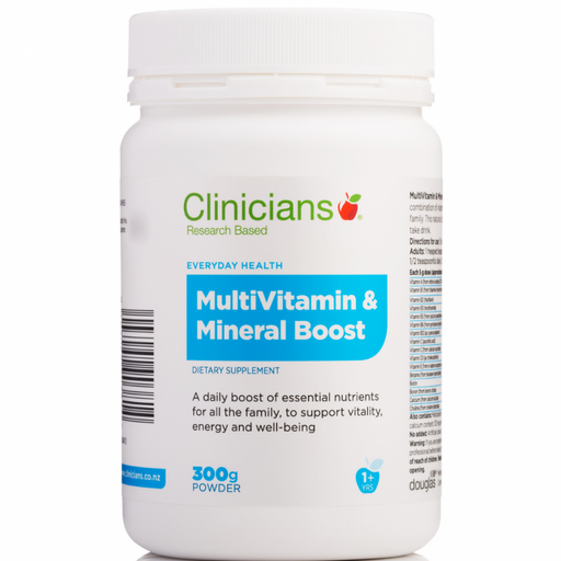 Clinicians MultiVitamin & Mineral Boost Powder 300g - The Health Shop