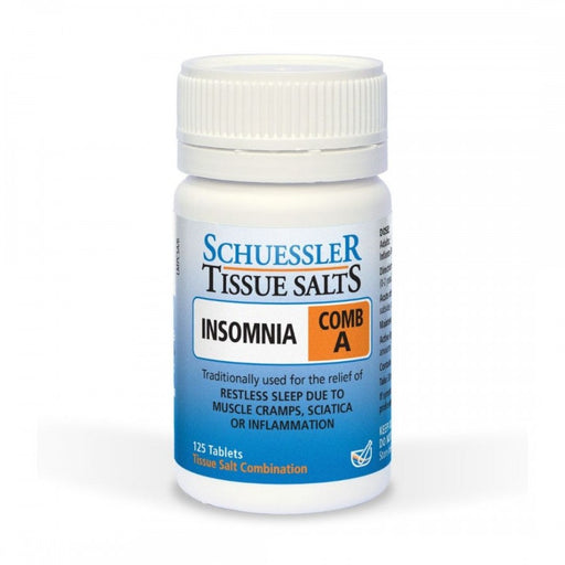 Schuessler Tissue Salts Comb A - INSOMNIA - 125tabs