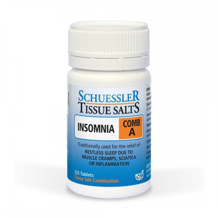 Schuessler Tissue Salts Comb A - INSOMNIA - 125tabs