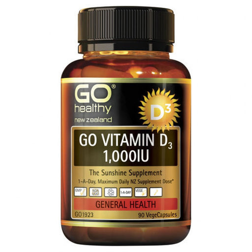 GO Healthy Vitamin D3 1,000IU 90vcaps - The Health Shop