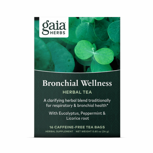 Gaia Herbs Bronchial Wellness Herbal Tea 16 tea bags - The Health Shop