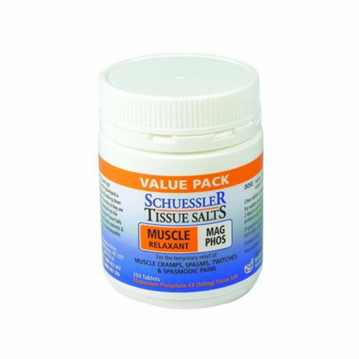 Schuessler Tissue Salts Mag Phos - MUSCLE RELAXANT - 250tabs - The Health Shop