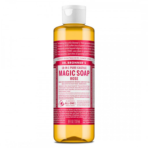 Dr. Bronner's Pure-Castile Magic Soap, Rose 237ml