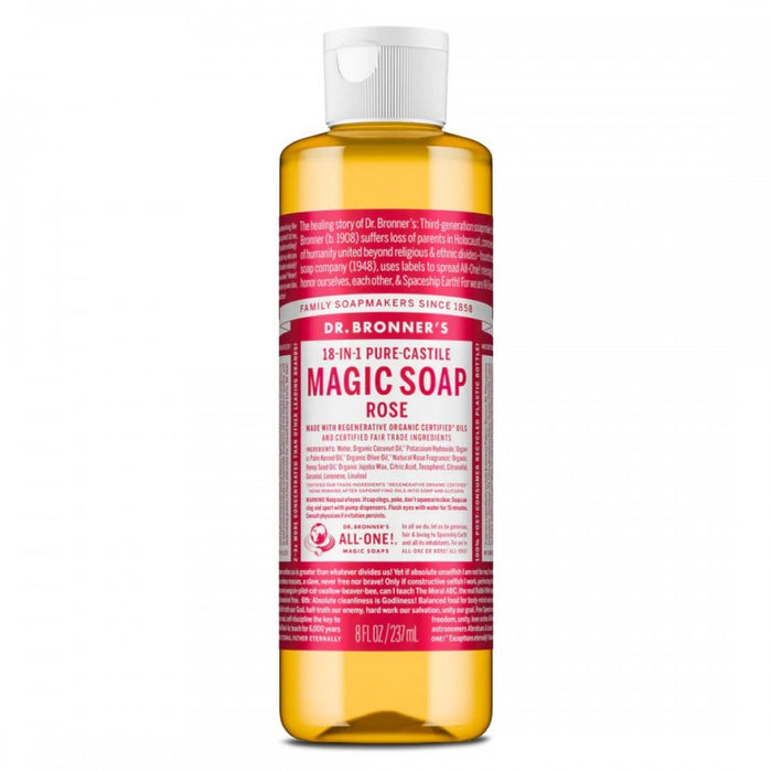 Dr. Bronner's Pure-Castile Magic Soap, Rose 237ml