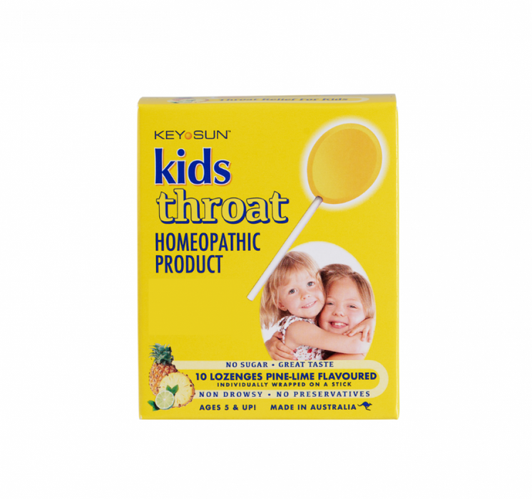 Key Sun Kids Throat, 10 Lozenges Pine-Lime Flavoured