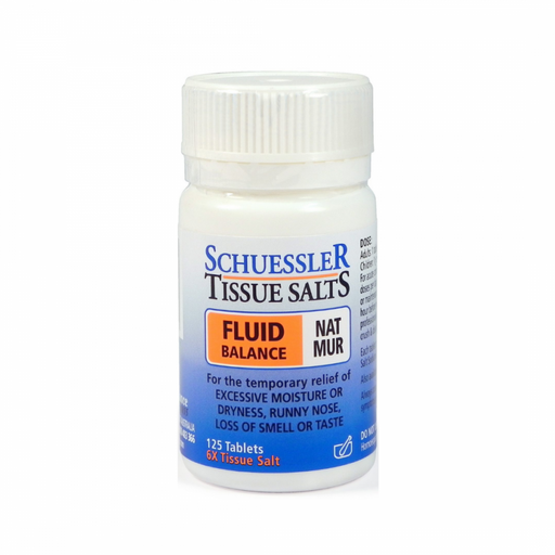 Schuessler Tissue Salts Nat Mur - FLUID BALANCE - 125tabs - The Health Shop