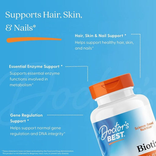 Doctor's Best Biotin 10,000mcg 120 veggie caps