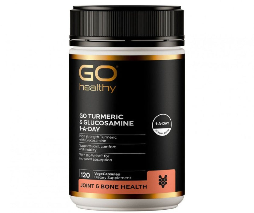 Go Healthy Turmeric & Glucosamine 1-A-Day 120vcaps