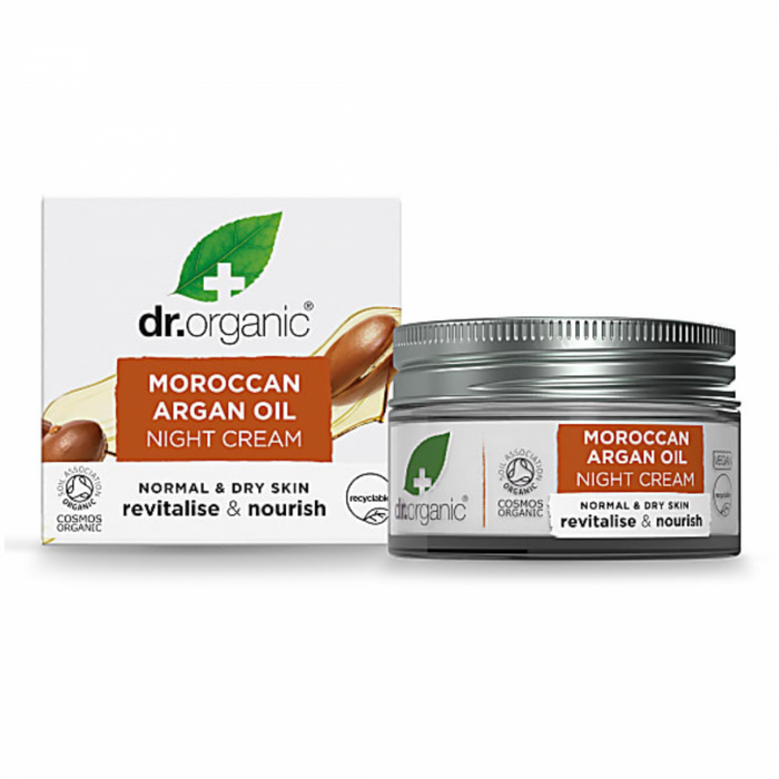 Dr.Organic Moroccan Argan Oil Night Cream 50ml - The Health Shop