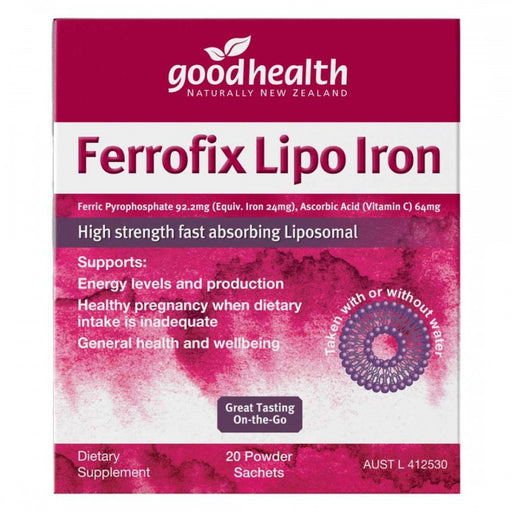 Goodhealth Ferrofix Lipo Iron 20 sachets - The Health Shop