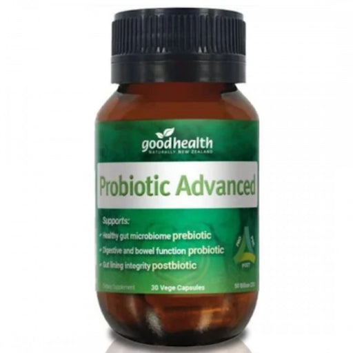 Good Health Probiotic Advanced with 50 billion probiotics, prebiotics and postbiotics, 30 vege capsules - The Health Shop