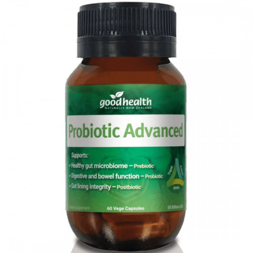 Good Health Probiotic Advanced, 50 billion probiotics with prebiotics and postbiotics, 60 vege capsules - The Health Shop