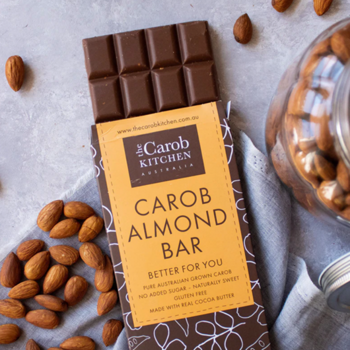 The Carob Kitchen Carob Almond Bar 80g - The Health Shop