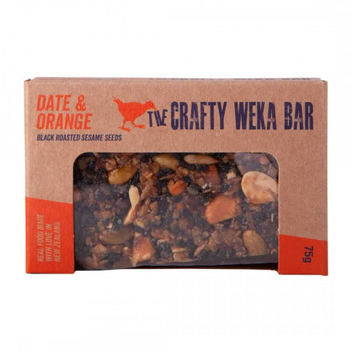 The Crafty Weka Bar - Date & Orange 75g - The Health Shop