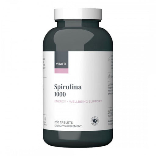 Vitafit Spirulina 1000 for Energy and Wellbeing Support 250 tablets - The Health Shop