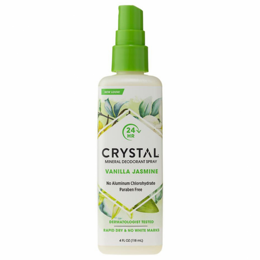 CRYSTAL Mineral Deodorant Spray, Vanilla Jasmine 118ml - The Health Shop