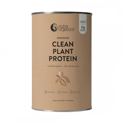 Nutra Organics Clean Plant Protein - Chocolate 500g