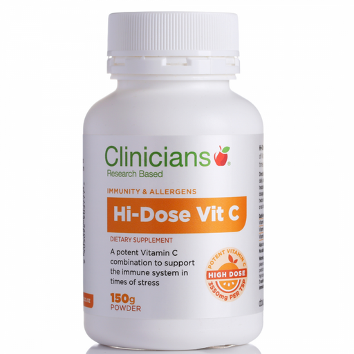 Clinicians Hi-Dose Vit C 150g powder - The Health Shop