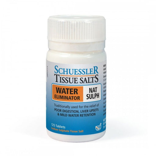 Schuessler Tissue Salts Nat Sulph - WATER ELIMINATOR - 125tabs