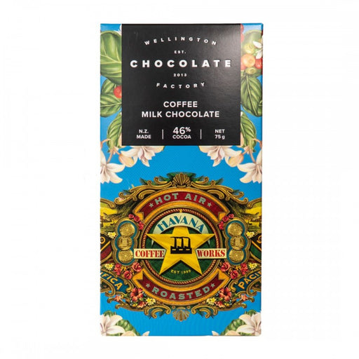 Wellington Chocolate Factory Coffee Milk Chocolate Bar 75g