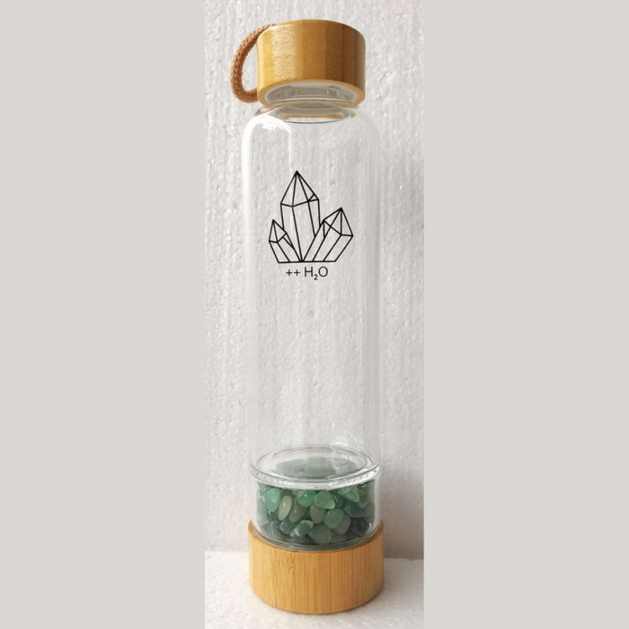 Stone Market Crystal Water Bottle with Crystals