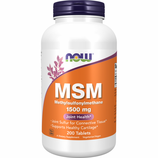 NOW MSM 1500mg 200tabs - The Health Shop