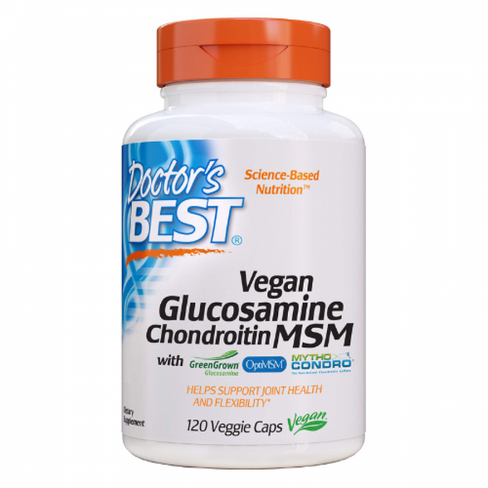 Doctor's Best VEGAN Glucosamine Chondroitin MSM 120vcaps - The Health Shop