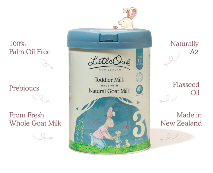 LittleOak Natural Goat Milk Toddler Milk with Olive Oil 800g