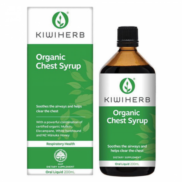 Kiwiherb Organic Chest Syrup 200ml - The Health Shop