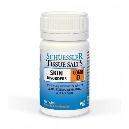 Schuessler Tissue Salts Comb D - SKIN DISORDERS - 125tabs
