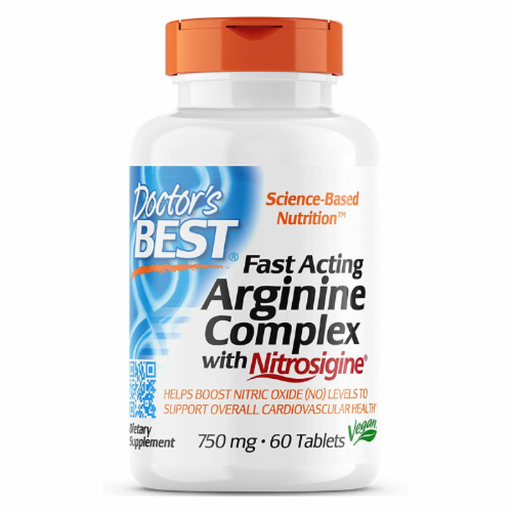 Doctor's Best Fast Acting Arginine Complex with Nitrosigine 60tabs - The Health Shop