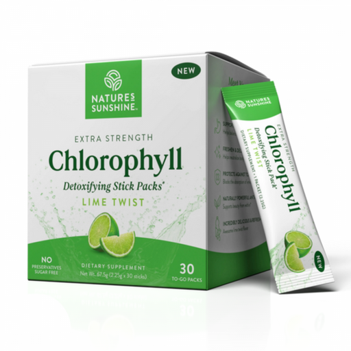 Nature's Sunshine Chlorophyll Detoxifying Stick Packs, Lime Twist x30 - The Health Shop