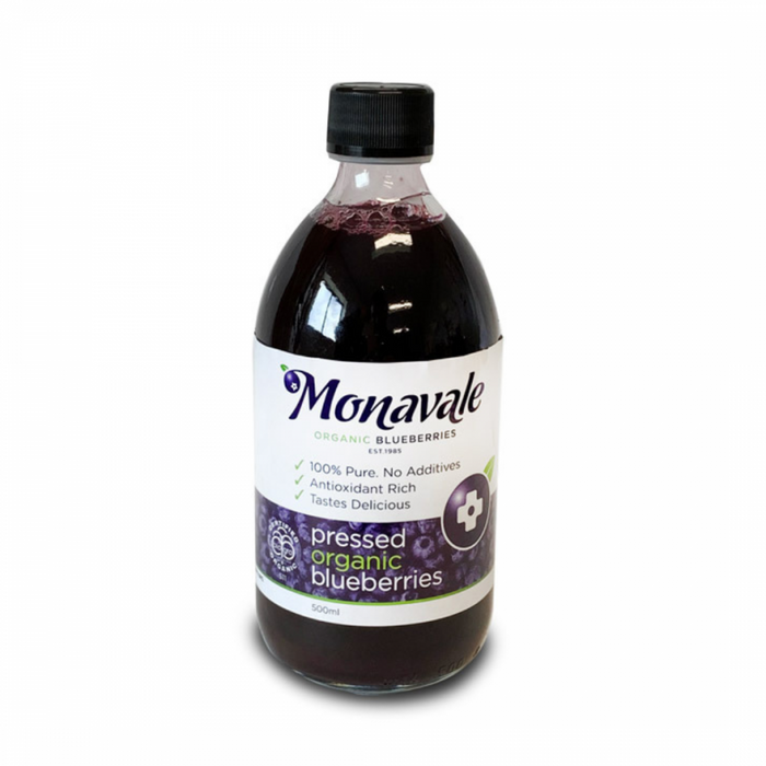 Monavale Organic Blueberry Juice 500ml - The Health Shop