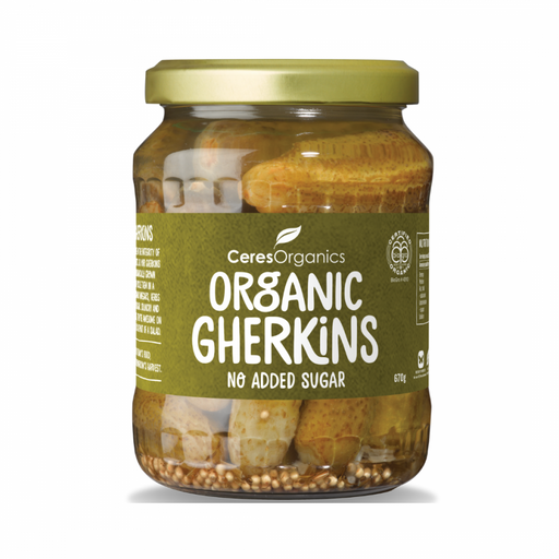 Ceres Organics Organic Gherkins 670g - The Health Shop