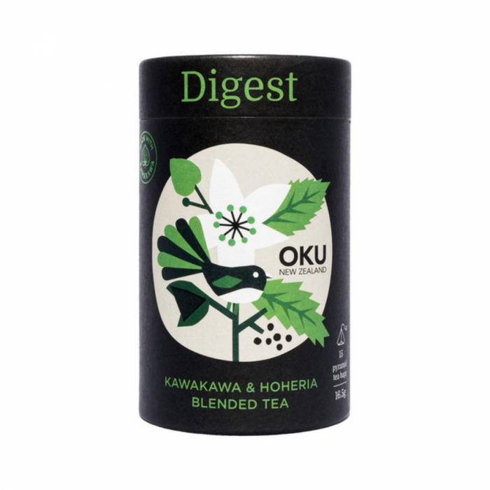 OKU Digest Kawakawa Blended Tea 15 teabags