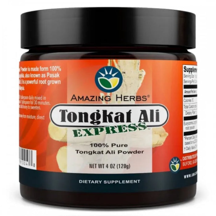 Amazing Herbs Tongkat Ali Powder 120g - The Health Shop